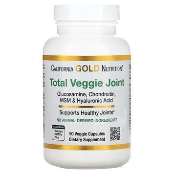 California Gold Nutrition Glucosamine Chondroitin MSM and Hyaluronic Acid 90 капсул CGN-01156 фото