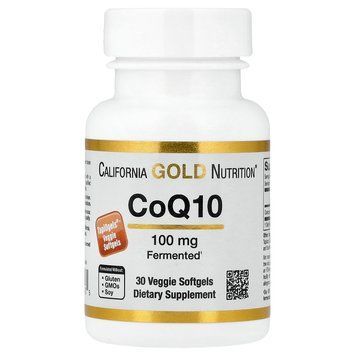 California Gold Nutrition CoQ10 100 mg 30 рослинних капсул - California Gold Nutrition