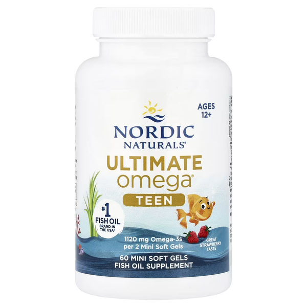 Nordic Naturals Ultimate Omega Teen (1120 mg) 60 міні-капсул, Полуниця NOR-06110 фото