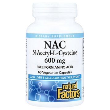 Natural Factors NAC 600 mg 60 капсул - Natural Factors