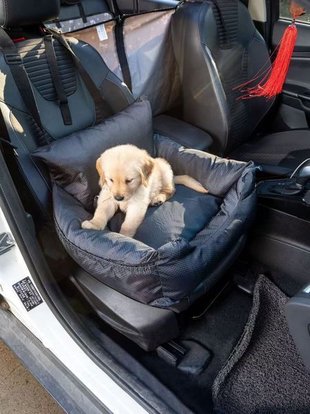 Автомобільне Крісло Переноска для Собак 2в1 Oxford Relax 55&times;50&times;35 см Водонепроникне в Машину Якорна Система Безпеки з Карабіном та Ремінцем для Подорожей з Тваринами Oxford Relax фото