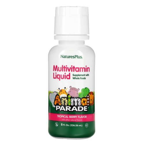 NaturesPlus Animal Parade Multivitamin Liquid 236 мл, Тропічний мікс NaturesPlus купити в Україні