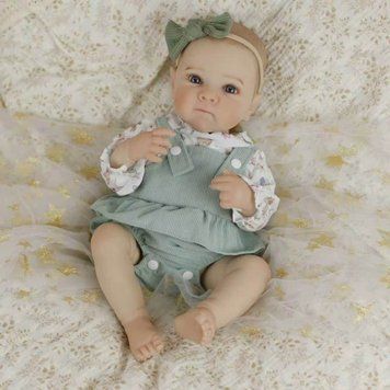 Колекційна Силіконова Лялька Реборн Reborn Анатомічна Дівчинка Пупс Стелла (Вінілова Лялька Молд Бетті) 50 см Reborn Doll фото