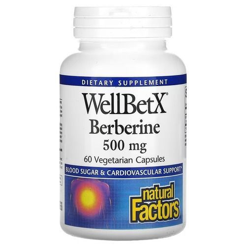Natural Factors WellBetX Berberine 500 mg 60 капсул Natural Factors купити в Україні