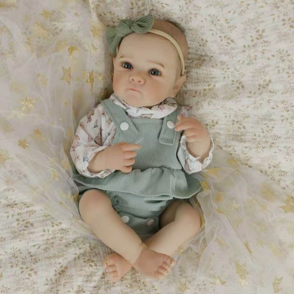 Колекційна Силіконова Лялька Реборн Reborn Анатомічна Дівчинка Пупс Стелла (Вінілова Лялька Молд Бетті) 50 см Reborn Doll фото