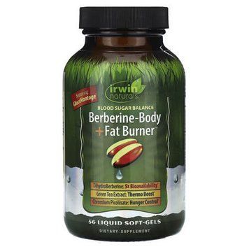 Irwin Naturals Berberine-Body + Fat Burner 56 рідких капсул IRW-41044 фото