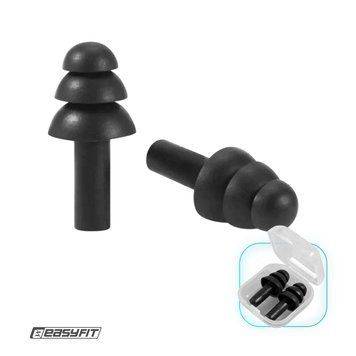 Беруші силіконові багаторазові EasyFit чорні EF-0909-BK фото
