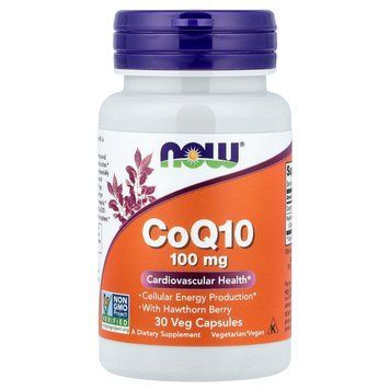 NOW Co Q10 100 mg 30 рідких капсул - NOW FOODS
