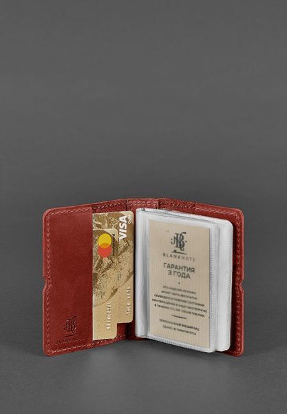 Жіночий шкіряний кард-кейс 7.0 кораловий BN-KK-7-coral фото