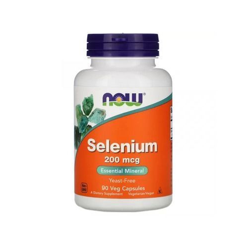 NOW Selenium 200 mcg 90 капсул NOW FOODS купити в Україні
