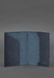 Шкіряна обкладинка для військового квитка 7.0 темно-синя BN-OP-7-navy-blue фото 4