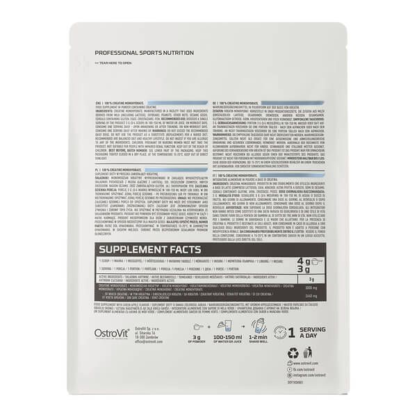OstroVit Creatine Monohydrate 500 грам Лимон OST-61159 фото