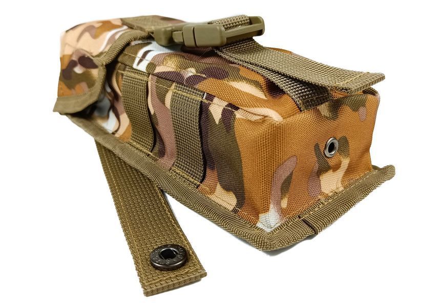 Підсумок під два магазини АК одинарний закритий Multicam Arid (степовий) (MOLLE, підсумок на розгрузку, жилет, РПС) EF-1411-2 фото