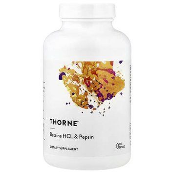 Thorne Betaine HCL & Pepsin 225 капсул Thorne купити в Україні