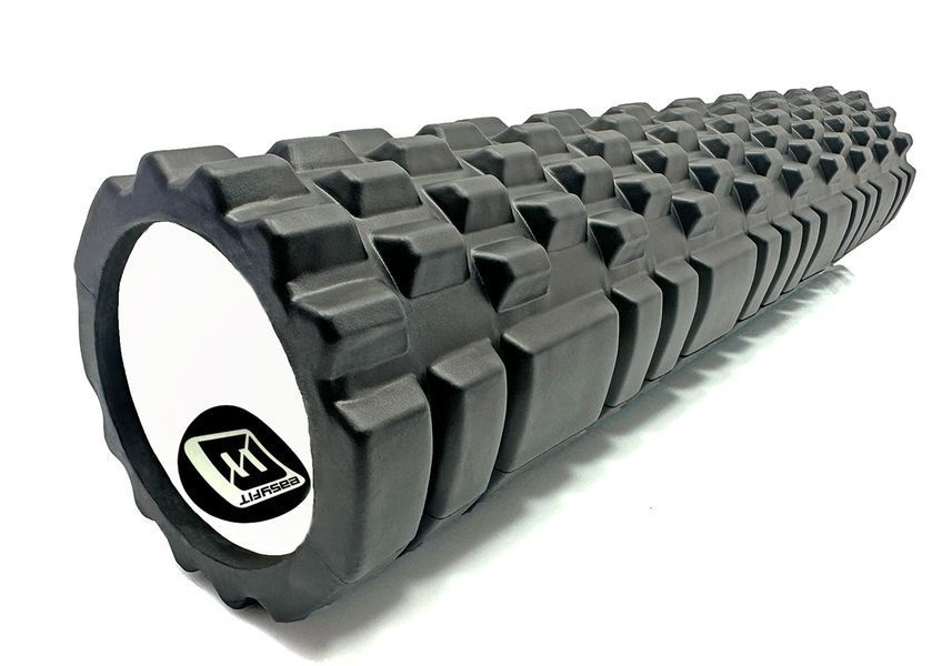 Масажний ролер EasyFit Grid Roller 60 см v.3.1 чорний EasyFit купити в Україні