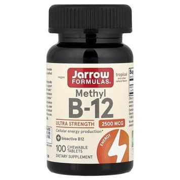 Jarrow Formulas Methyl B-12 2,500 mcg 100 жувальних таблеток, Тропічний мікс - Jarrow Formulas