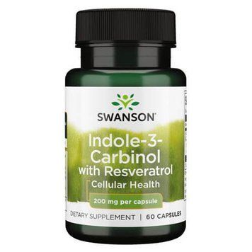 Swanson Indole-3-Carbinol with Resveratrol 200 mg 60 капсул SWU315 фото