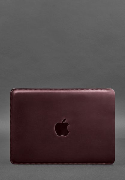 Шкіряний чохол для MacBook 13 дюйм Бордовий Crazy Horse BN-GC-7-vin-kr фото