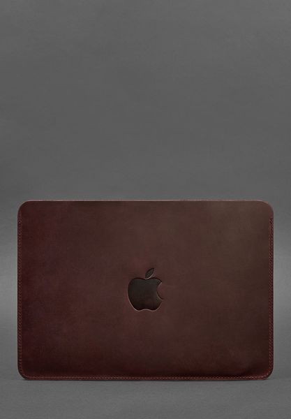 Шкіряний чохол для MacBook 13 дюйм Бордовий Crazy Horse BN-GC-7-vin-kr фото