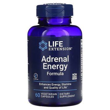 Life Extension Adrenal Energy Formula 60 вегетаріанських капсул Life Extension купити в Україні