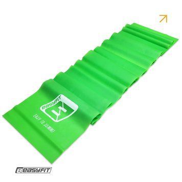 Стрічка латексна EasyFit 0.35 мм для пілатеса та йоги зелена - EasyFit