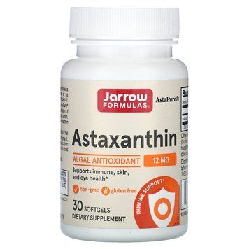 Jarrow Formulas Astaxanthin 12 mg 30 рідких капсул - Jarrow Formulas
