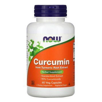 NOW Turmeric Curcumin 60 капсул NOW FOODS купити в Україні