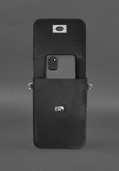 Шкіряна сумка для телефону Tina Чорна BN-GC-33-g фото