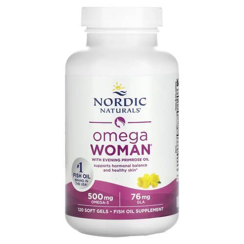 Nordic Naturals Omega Woman with Evening Primrose Oil 120 рідких капсул NOR-01780 фото