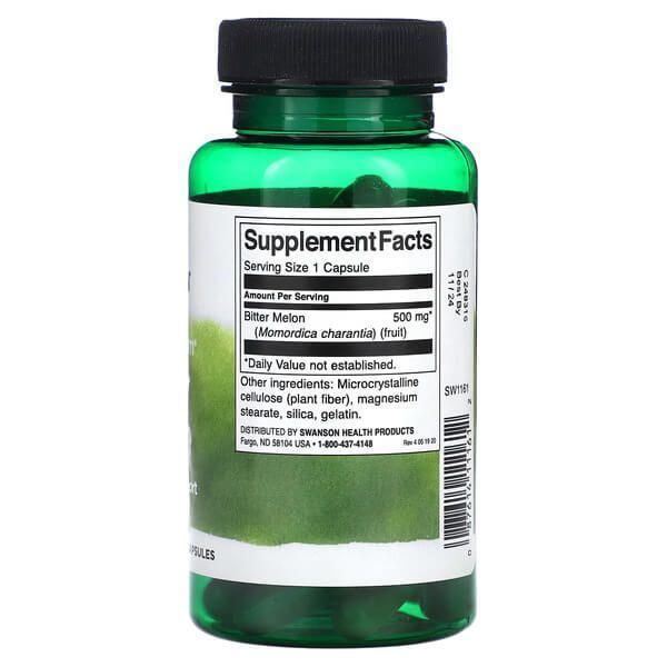 Swanson Full Spectrum Bitter Melon 500 mg 60 капсул фото
