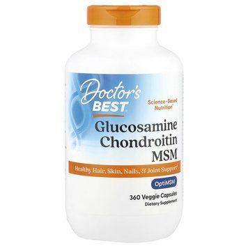 Doctor's Best Glucosamine Chondroitin MSM with OptiMSM 360 капсул DRB-00364 фото