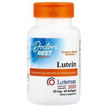 Doctor's Best Lutein with Lutemax 2020 20 mg 60 капсул - Doctor's Best