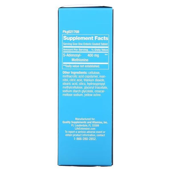 Life Extension SAMe 400 mg 30 таблеток Life Extension купити в Україні