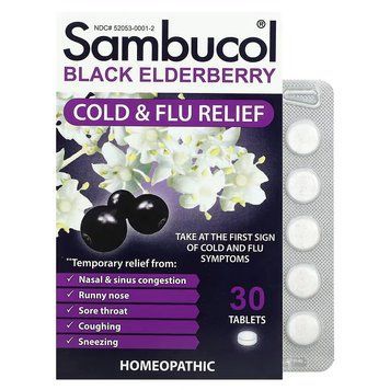 Sambucol Black Elderberry Cold & Flu Relief 30 таблеток  купити в Україні
