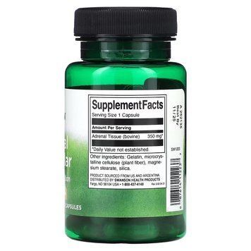 Swanson Adrenal Glandular 350 mg 60 капсул Swanson купити в Україні