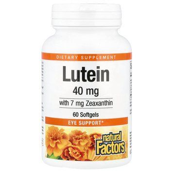 Natural Factors Lutein 40 mg 60 капсул - Natural Factors