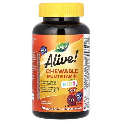 Nature's Way Alive Kid's Chewable Multivitamin 120 жувальних таблеток NWY-15786 фото