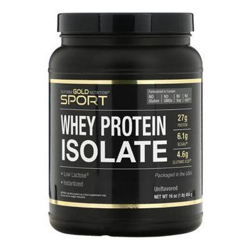 California Gold Nutrition Whey Protein Isolate 454 грам CGN-01064 фото