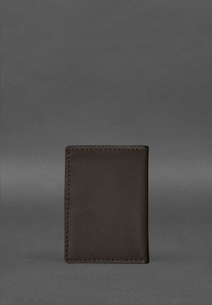 Шкіряна обкладинка для посвідчення водія, ID і пластикових карток 2.2 коричнева BN-KK-2-2-choko фото