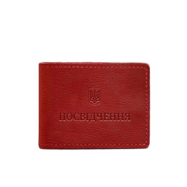 Універсальна шкіряна обкладинка для посвідчення червона BN-IDC-3-red фото