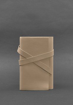 Жіночий шкіряний блокнот (Софт-бук) 1.0 Світло-бежевий BN-SB-1-st-light-beige фото