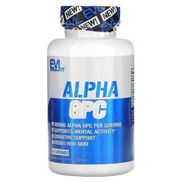 EVLution Nutrition Alpha GPC 60 рослинних капсул - EVLution Nutrition