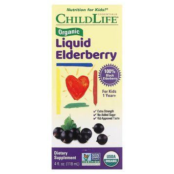 ChildLife Essentials Organic Liquid Elderberry 1 Year+ 118 мл CDL-12700 фото