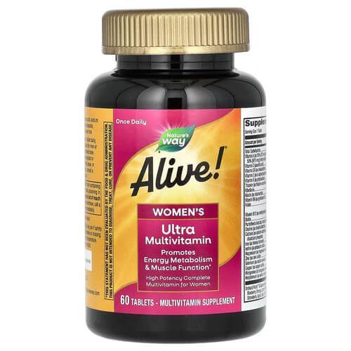 Nature's Way Alive! Women's Ultra Potency Complete Multivitamin 60 таблеток NWY-15686 фото