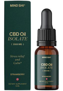 Mind Shi CBD Oil Isolate 2000 mg 10 мл, Полуниця MSH-04404 фото