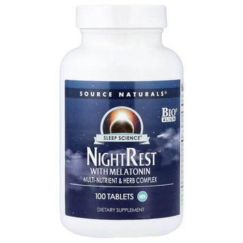 Source Naturals Sleep Science NightRest With Melatonin 100 таблеток SNS-00358 фото