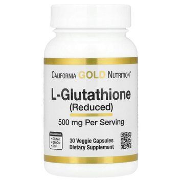 California Gold Nutrition L-Glutathione 500 mg 30 капсул - California Gold Nutrition