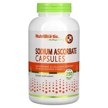 NutriBiotic Sodium Ascorbate 250 капсул NutriBiotic купити в Україні