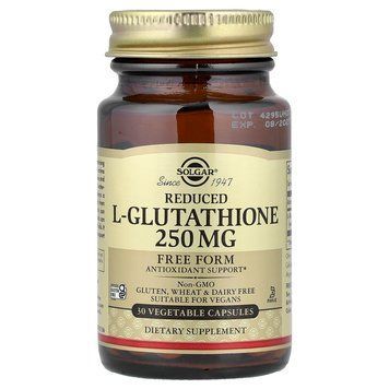 Solgar L-Glutathione 250 mg 30 рослинних капсул - Solgar
