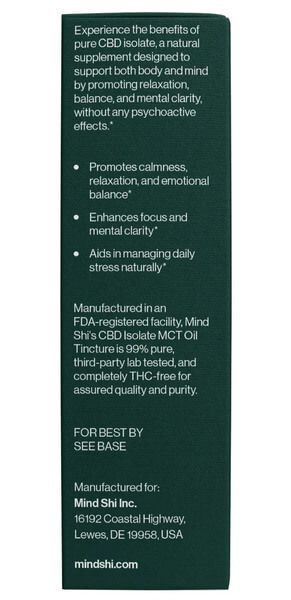 Mind Shi CBD Oil Isolate 3000 mg 10 мл, Апельсин MSH-04405 фото